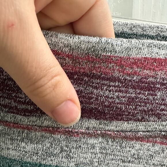 Market & Spruce Striped Super Soft Comfortable Bodycon Mini Skirt Coverup Large - Picture 3 of 9